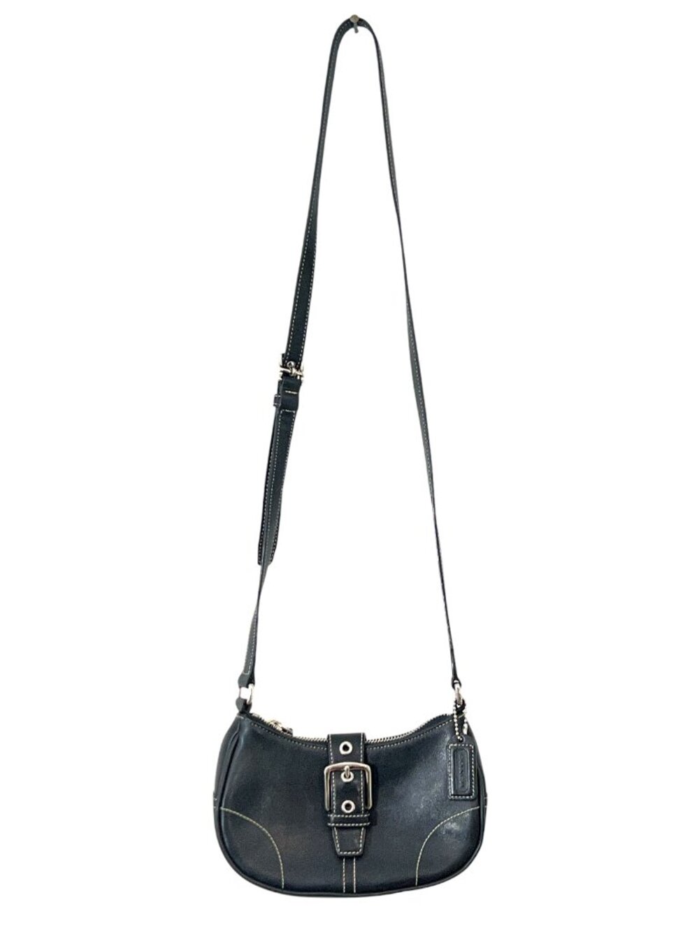 Vintage Coach 9354 Leather Soho Small Buckle Shoulder Bag Black Pre-Loved